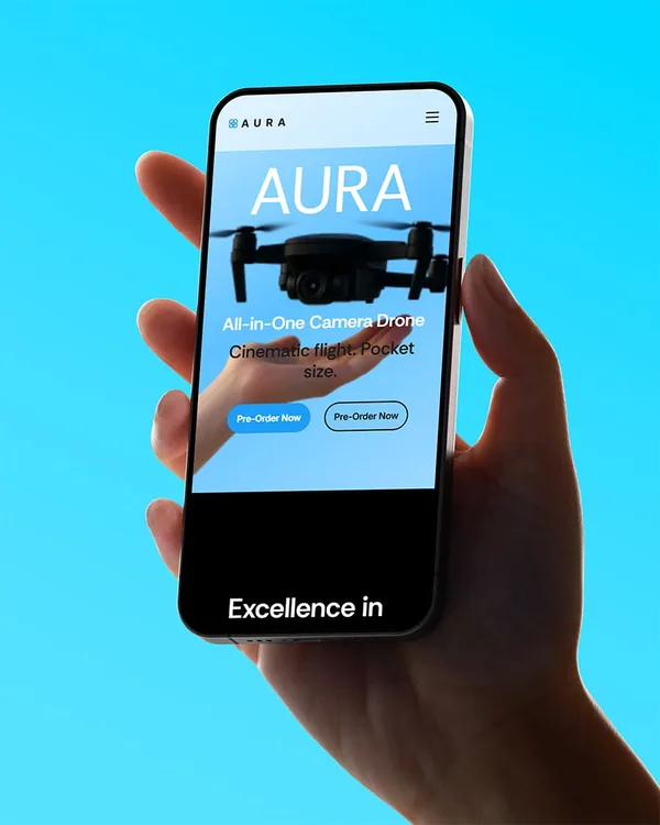 Aura e-commerce storefront brand identity