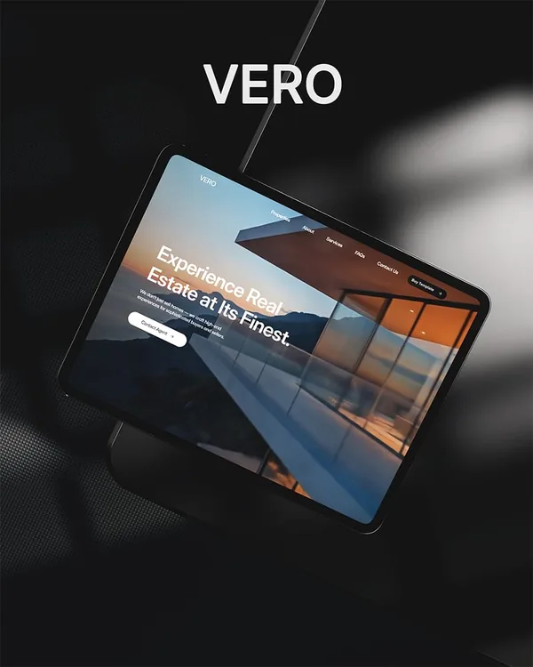 Vero creative studio cinematic layout