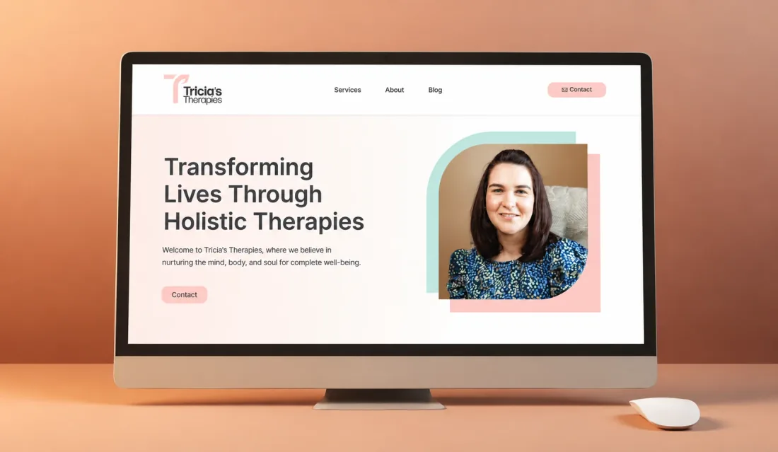Tricia's Therapies — Holistic Health & Wellness Therapy website built by Gillty Design